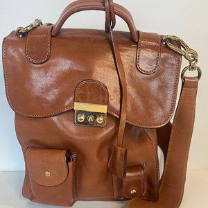 Sportmax Brown Leather Handbag
